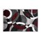 World Rug Gallery Contemporary Abstract Circles Soft Area Rug 2' x 3' Red 105RED2X3 - alternate 2